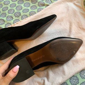 Franco Sarto Callan Suede Block Heel Pump